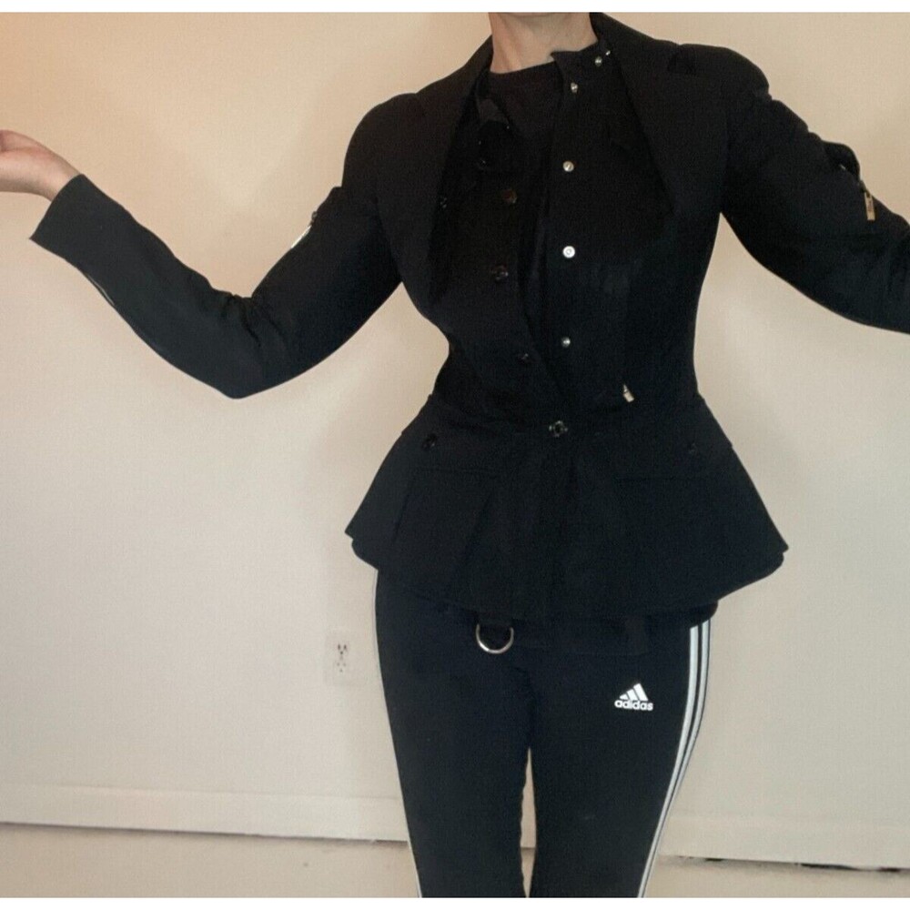Christian Dior RARE Black Bar Jacket Blazer Corset-like fit